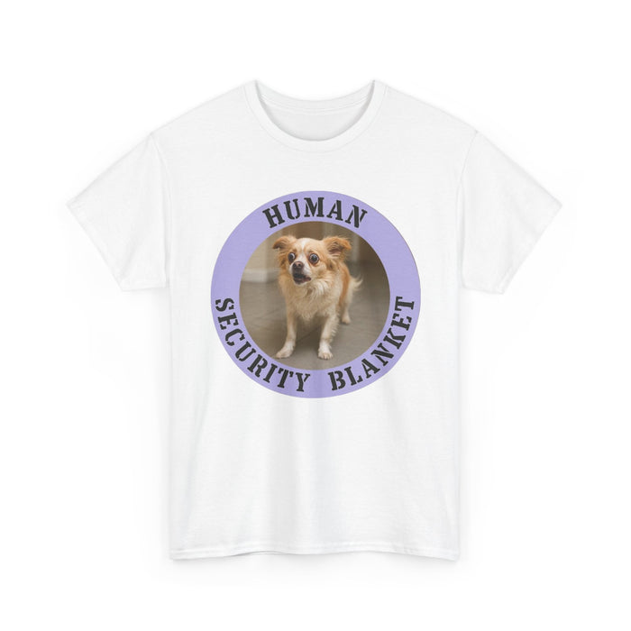 T‑Shirt — "Human Security Blanket" Cute Dog Graphic Tee