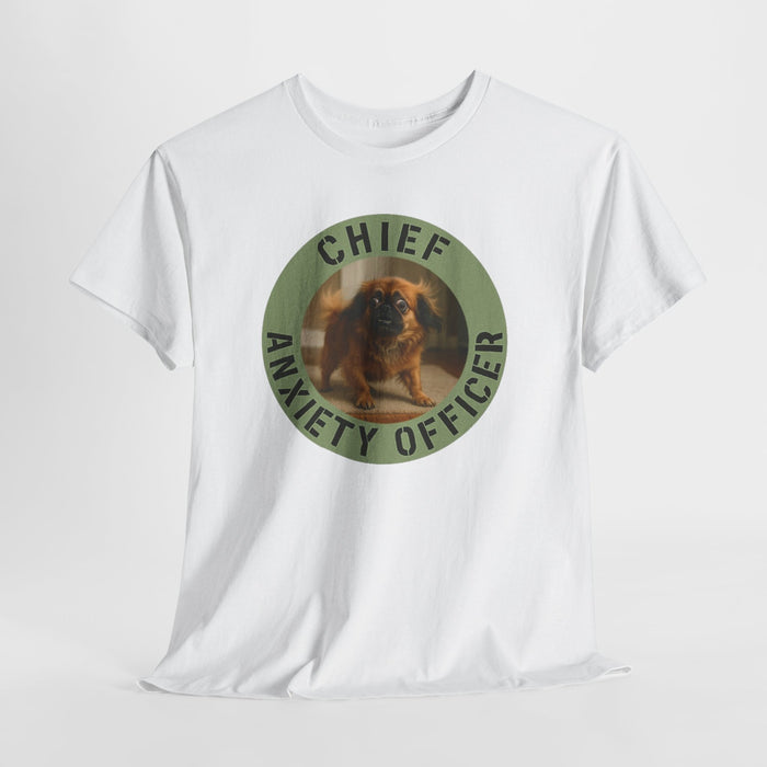 T‑Shirt — "Chief Anxiety Officer" Funny Dog Graphic Tee