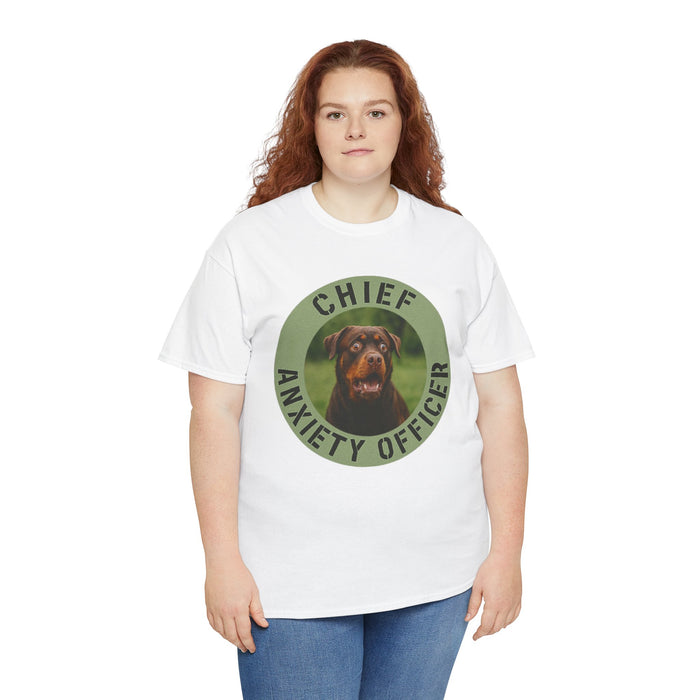 Chief Anxiety Officer Dog T-Shirt – Funny Pet Lover Tee