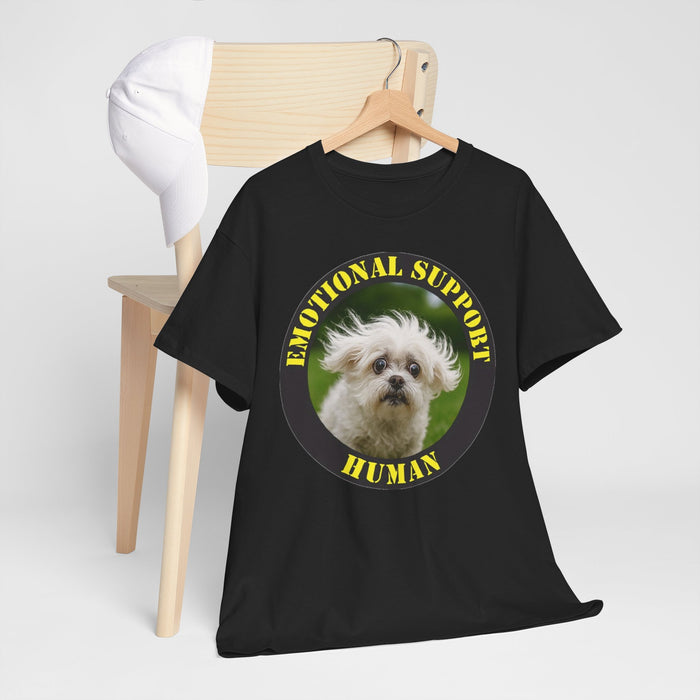 Emotional Support Human T-Shirt — Cute Dog Pet Lover Tee