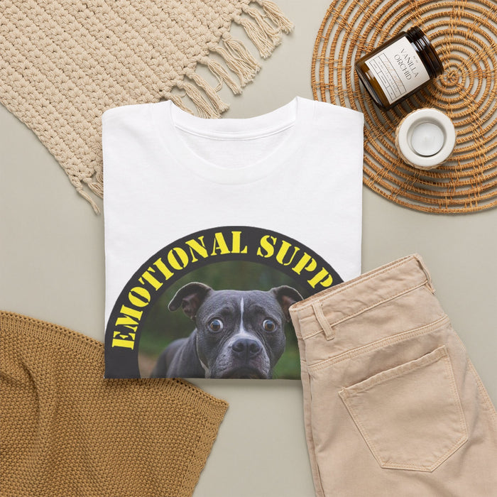 Emotional Support Human Tee — Funny Dog Photo T-Shirt