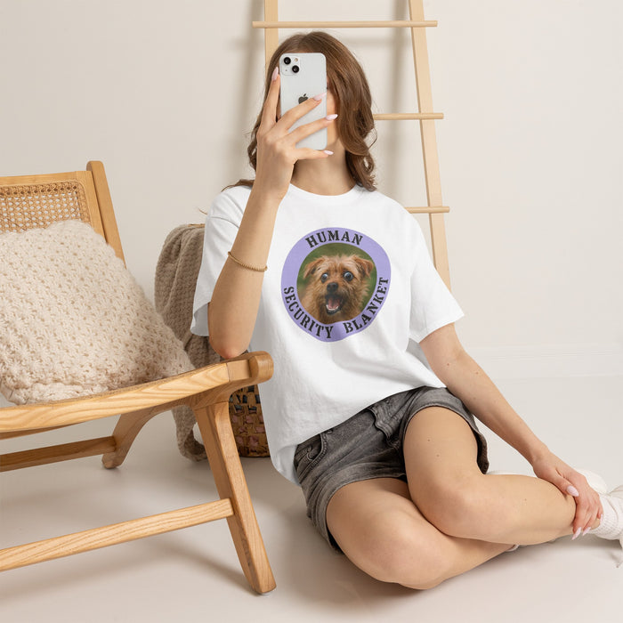 Dog Lover T-Shirt — "Human Security Blanket" Cute Puppy Graphic Tee