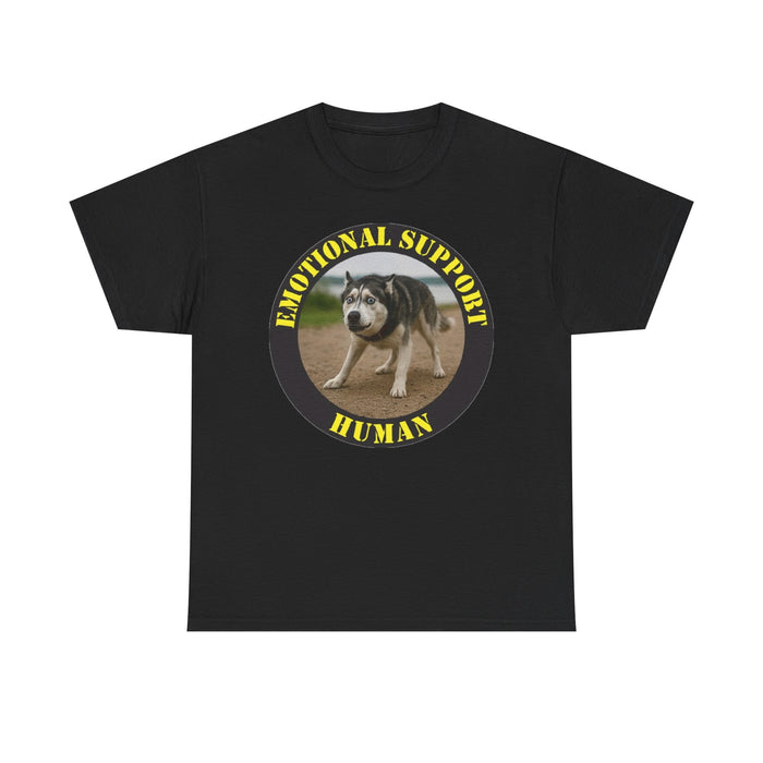 Emotional Support Human T-Shirt — Funny Rescue Dog Graphic Tee
