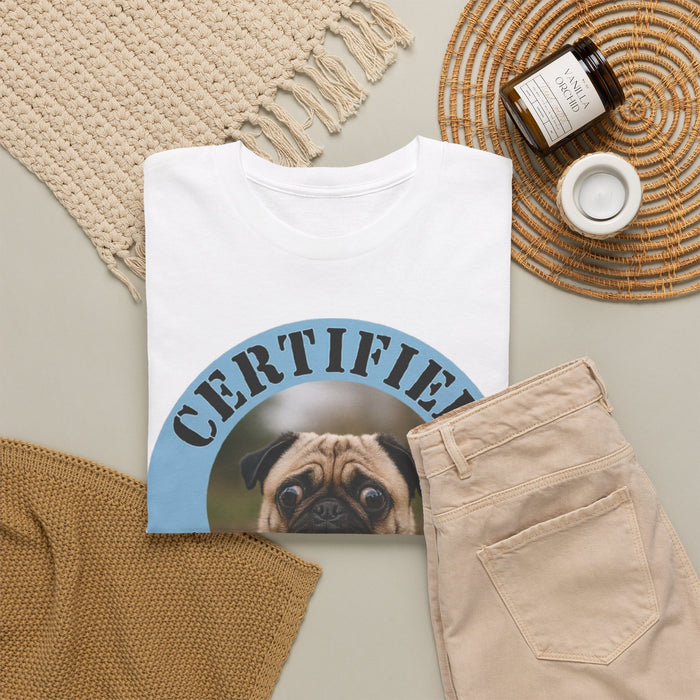 Pug "Certified Velcro Dog" T-Shirt