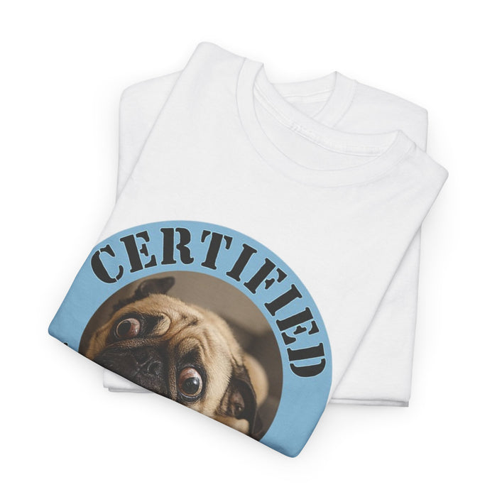 Certified Velcro Dog T-Shirt – Cute Pug Graphic Tee