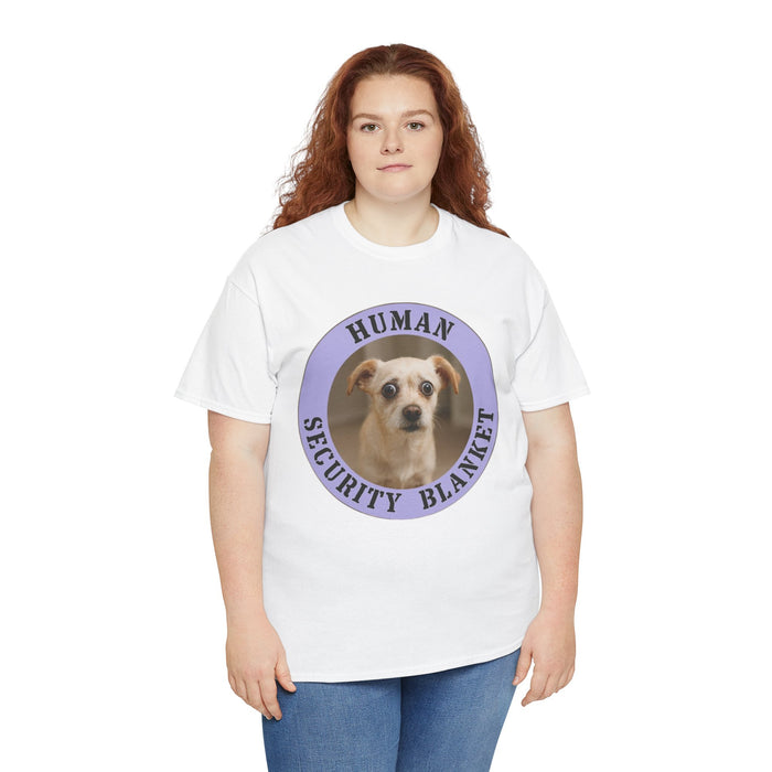 Dog 'Human Security Blanket' T-Shirt — Cute Rescue Pup Graphic Tee