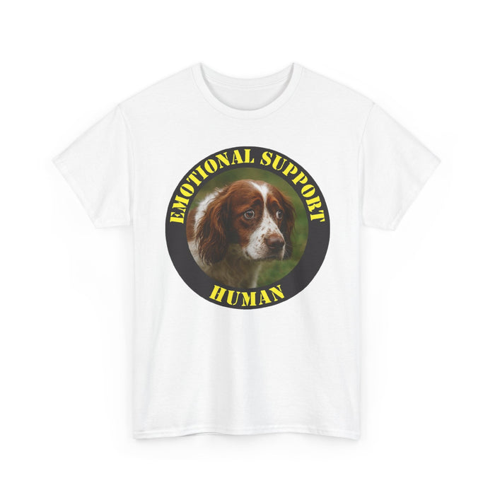 Emotional Support Human T-Shirt — Cute Spaniel Pet Therapy Tee