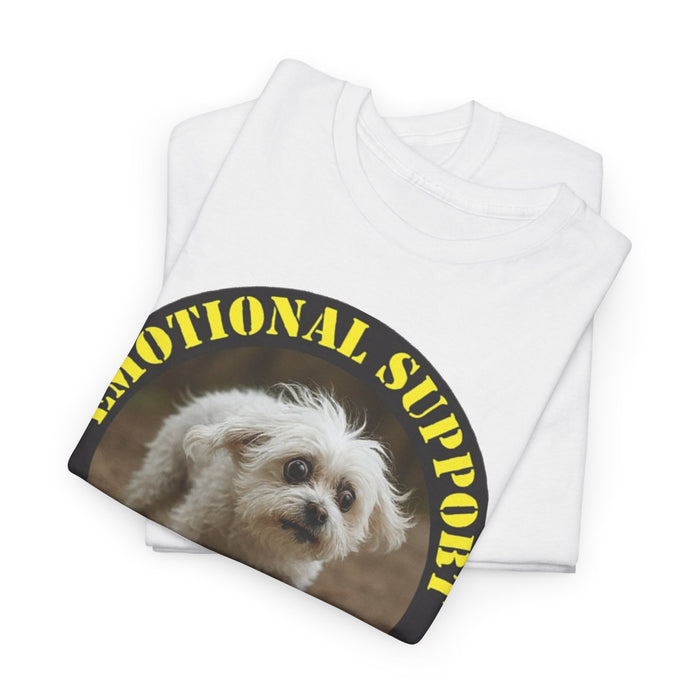 Emotional Support Human T-Shirt — Cute Dog Badge Tee for Pet Lovers