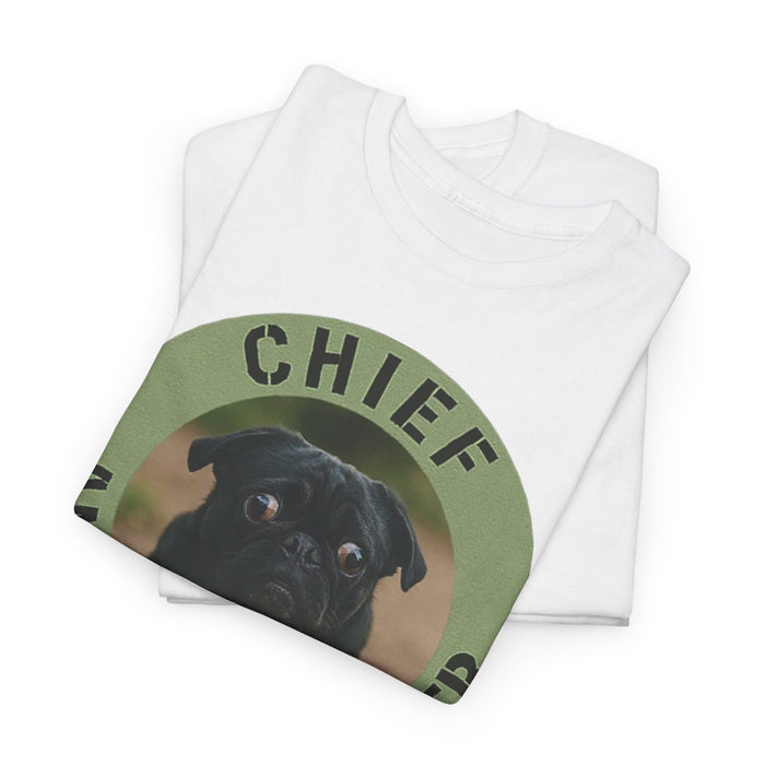 Chief Anxiety Officer Dog Tee — Funny Pug Graphic T-Shirt
