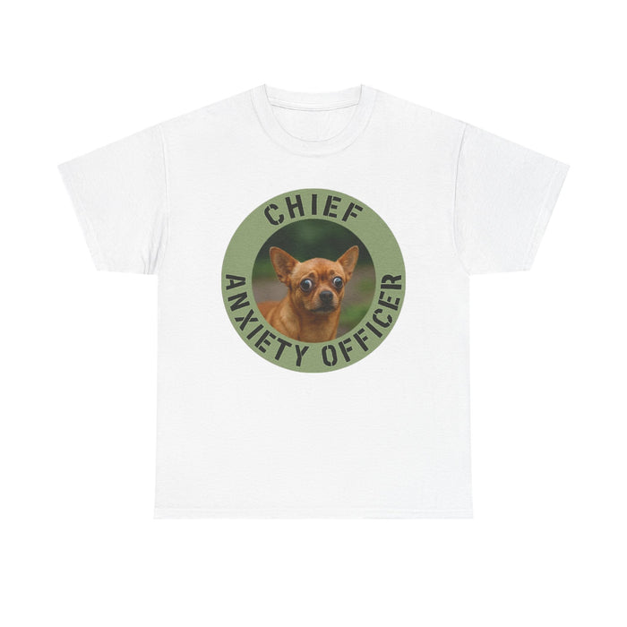 Chief Anxiety Officer T-Shirt — Funny Dog Graphic Tee