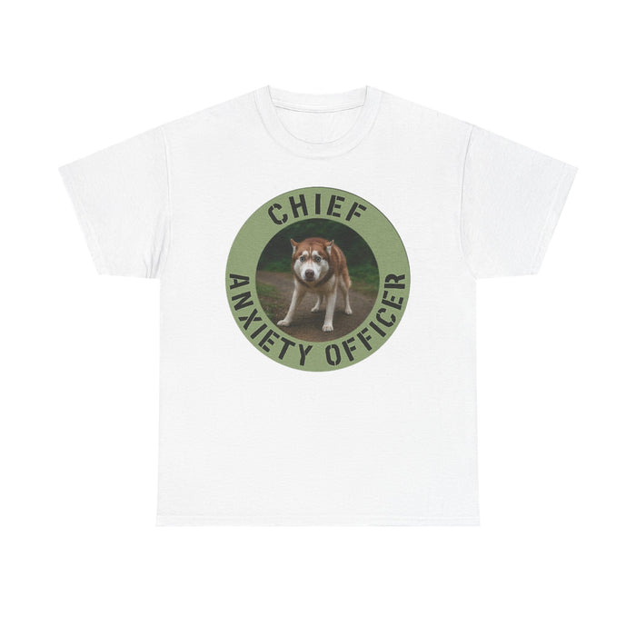 Chief Anxiety Officer T-Shirt — Funny Dog Graphic Tee