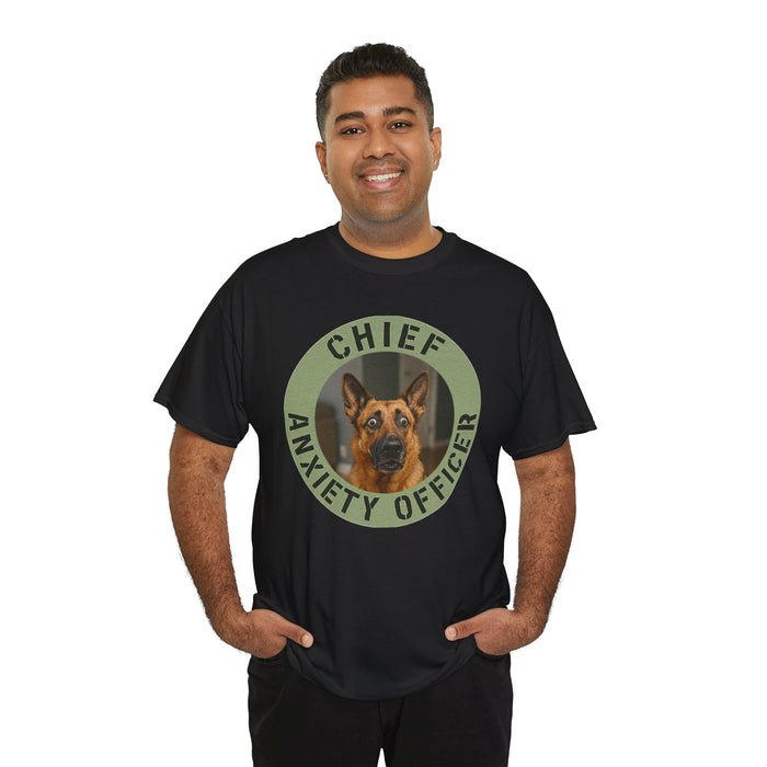 Chief Anxiety Officer Tee — Funny German Shepherd Dog Shirt
