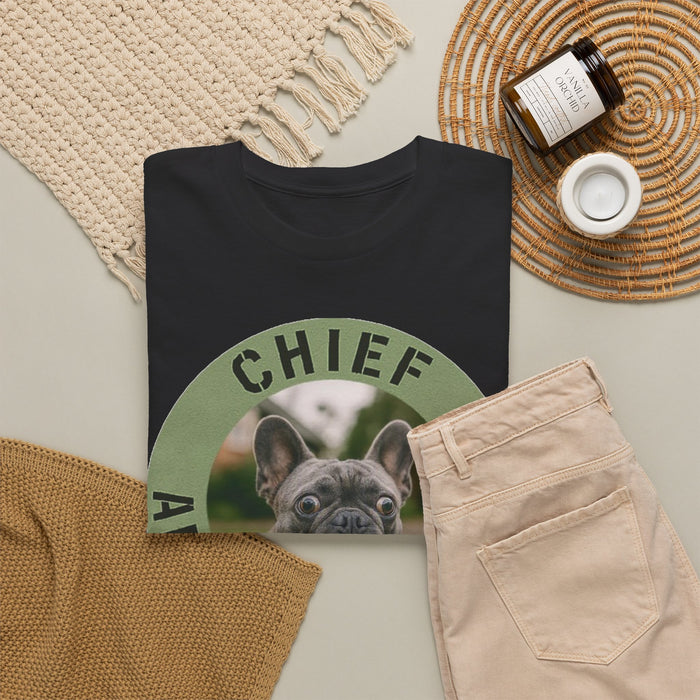 Chief Anxiety Officer Dog T-Shirt — Funny French Bulldog Tee for Dog Lovers