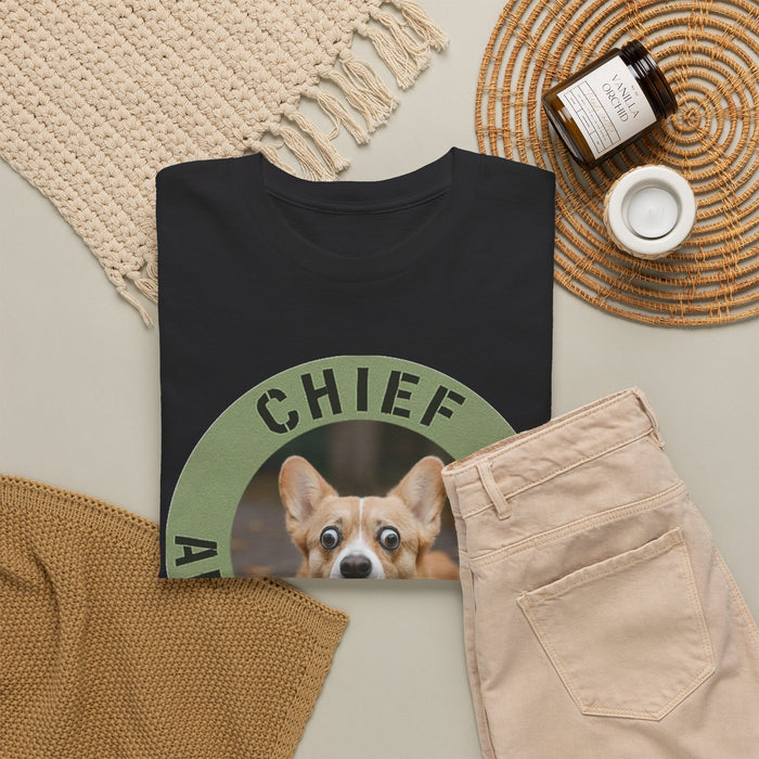 Chief Anxiety Officer T-Shirt — Funny Corgi Pet Tee for Dog Lovers