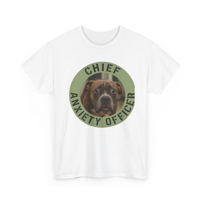 Chief Anxiety Officer Dog T-Shirt - Funny Pet Lover Tee