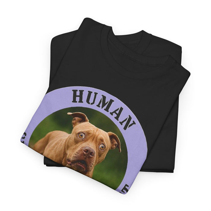 Pit Bull Human Security Blanket T-Shirt – Funny Dog Photo Tee
