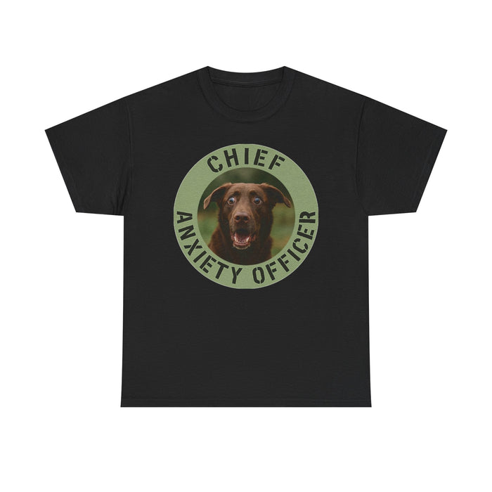 Chief Anxiety Officer T-Shirt — Funny Dog Graphic Tee
