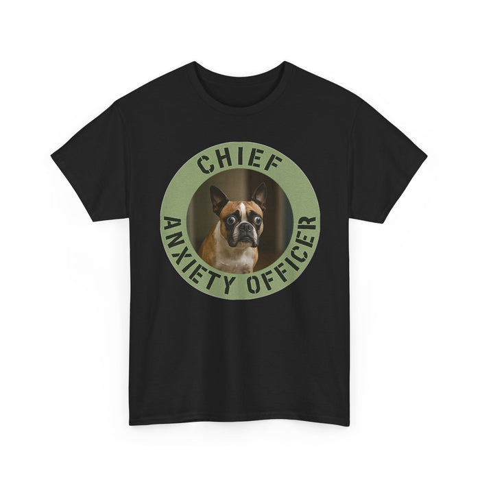 Chief Anxiety Officer T-Shirt - Funny Dog Owner Tee