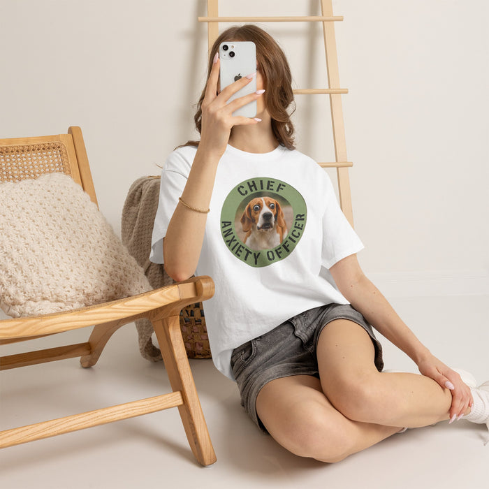 T-Shirt — "Chief Anxiety Officer" Dog Graphic Tee