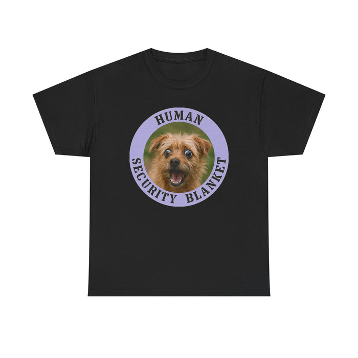 Dog Lover T-Shirt — "Human Security Blanket" Cute Puppy Graphic Tee