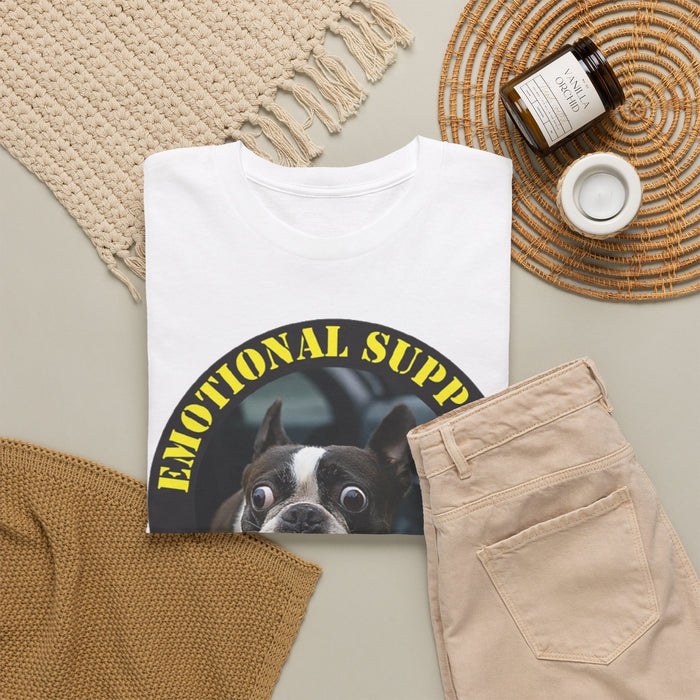 Emotional Support Human T-Shirt — Funny Boston Terrier Pet Tee