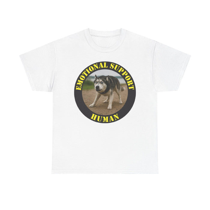 Emotional Support Human T-Shirt — Funny Rescue Dog Graphic Tee