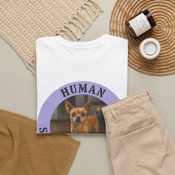 Dog Lover Tee — "Human Security Blanket" Funny Rescue Pup Shirt