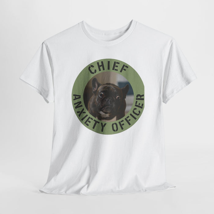 Chief Anxiety Officer T-Shirt — Funny Dog Graphic Tee