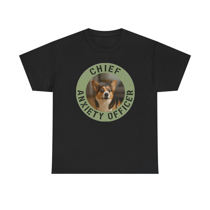 Chief Anxiety Officer Dog T-Shirt — Funny Pet Lover Tee