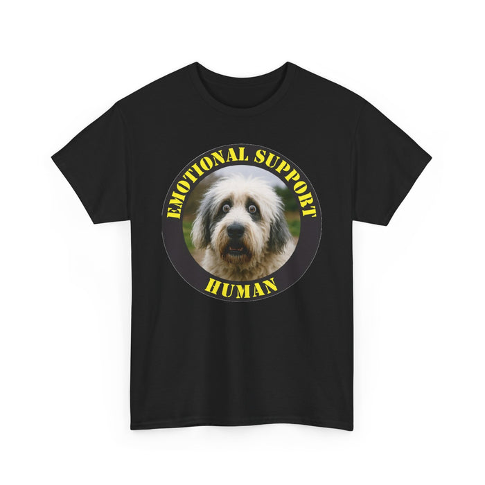 Emotional Support Human T-Shirt — Cute Dog Photo Graphic Tee