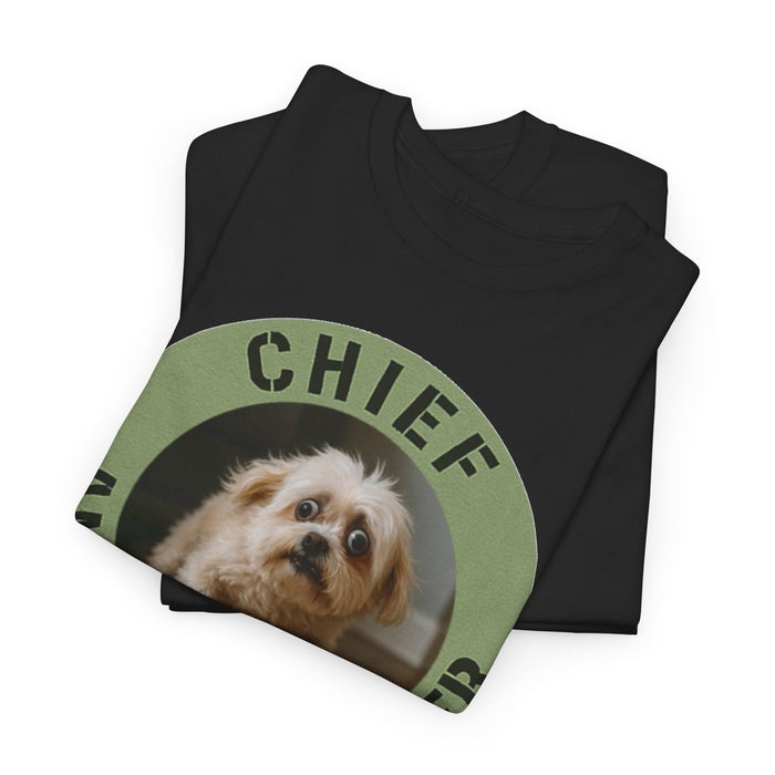 Chief Anxiety Officer Tee — Cute Dog Graphic T-Shirt for Dog Lovers & Anxious Humor