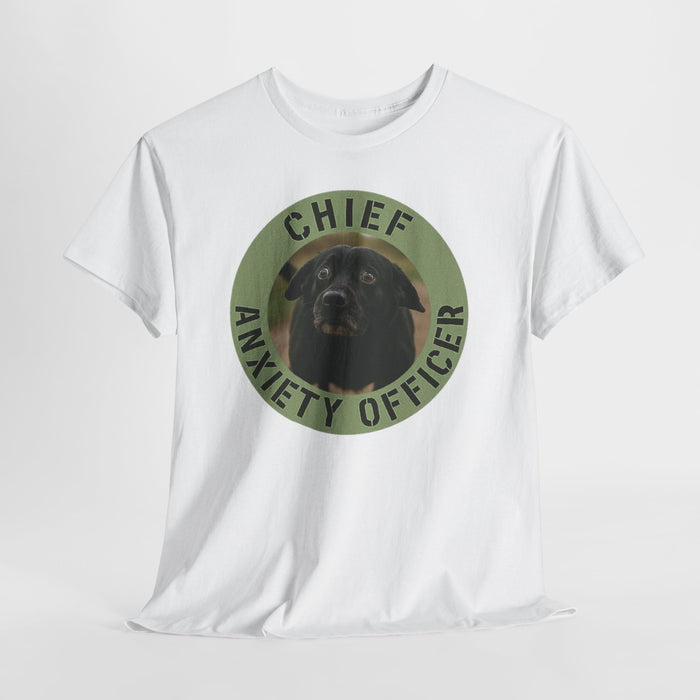 Chief Anxiety Officer T‑Shirt — Funny Dog Graphic Tee for Anxious Dog Lovers