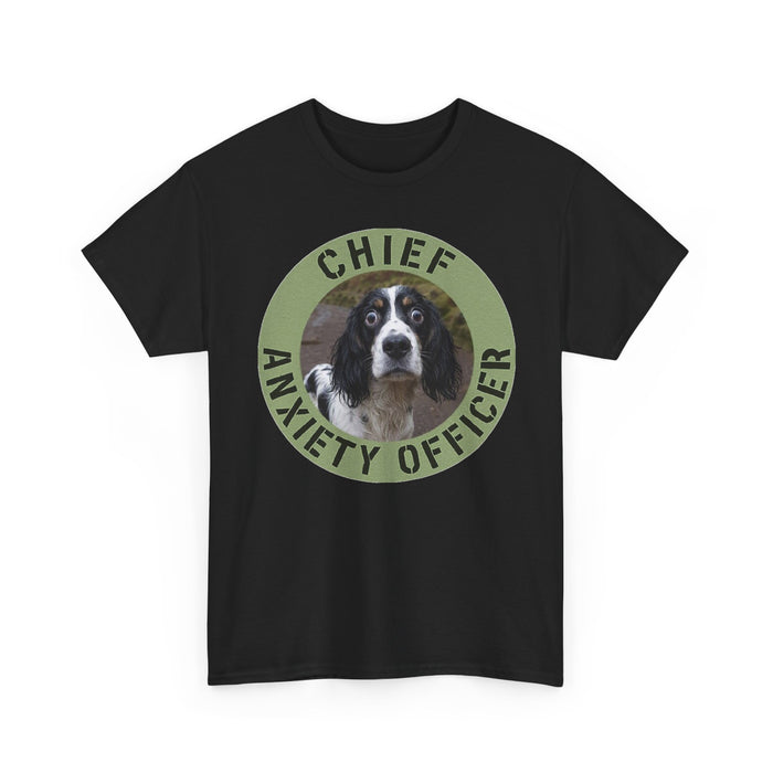 Spaniel Chief Anxiety Officer Dog T-Shirt – Funny Pet Lover Tee