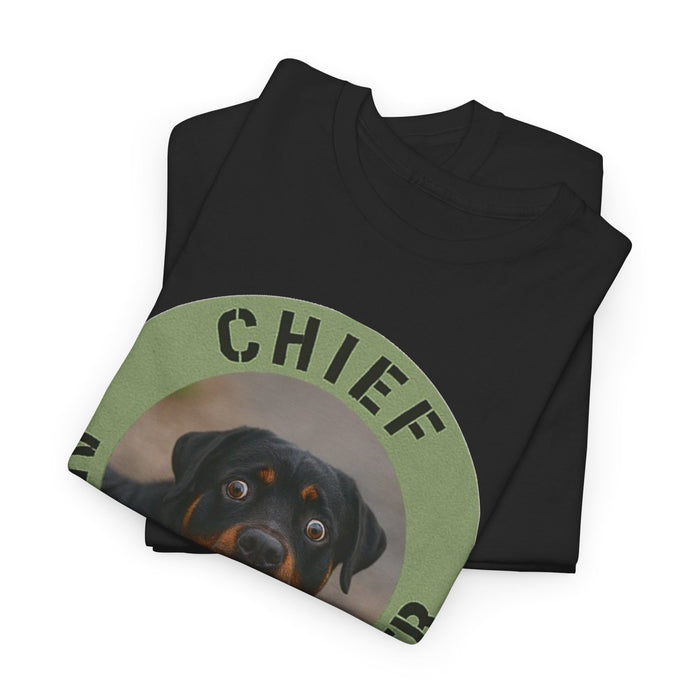 Chief Anxiety Officer Dog T-Shirt — Funny Rottweiler Pet Tee