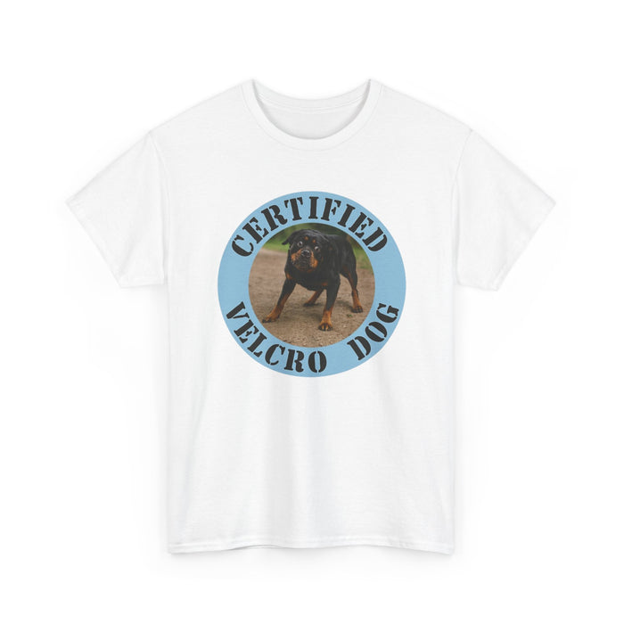 Certified Velcro Dog T‑Shirt — Funny Dog Owner Tee