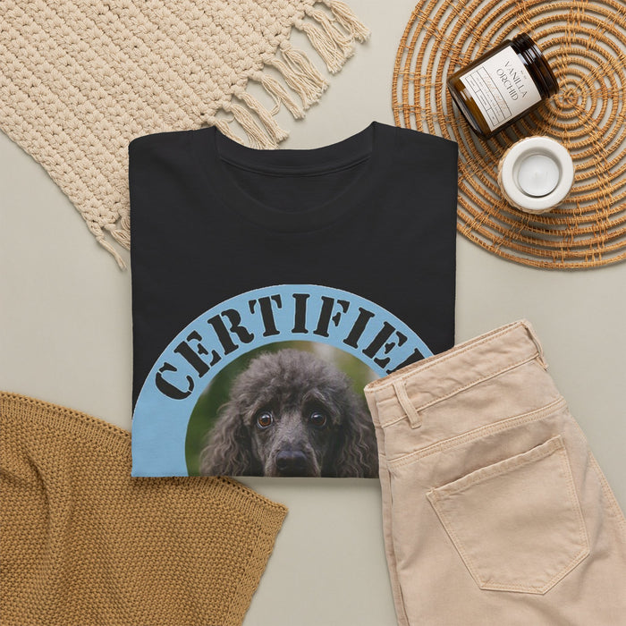 Poodle Certified Velcro Dog T-Shirt — Funny Pet Owner Tee