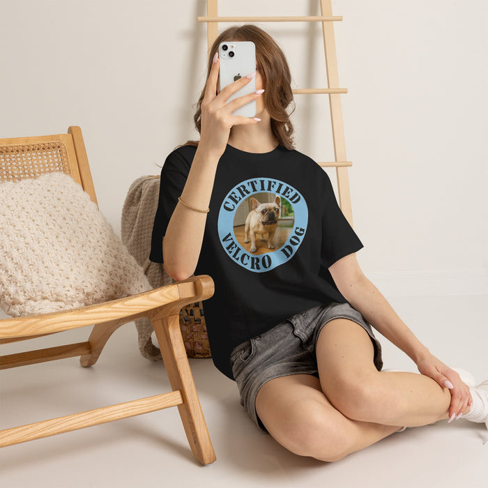 Certified Velcro Dog T‑Shirt — Funny French Bulldog Design