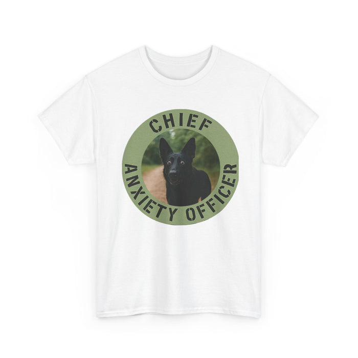 Chief Anxiety Officer T-Shirt — Funny Dog Rescue Pet Lover Tee