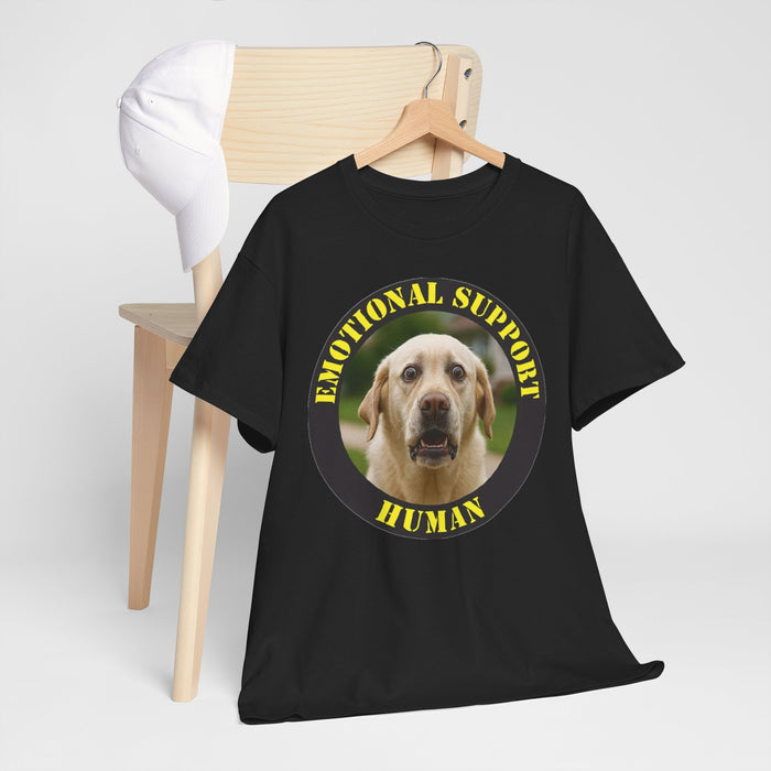 Emotional Support Human T-Shirt — Cute Labrador Pet Therapy Tee
