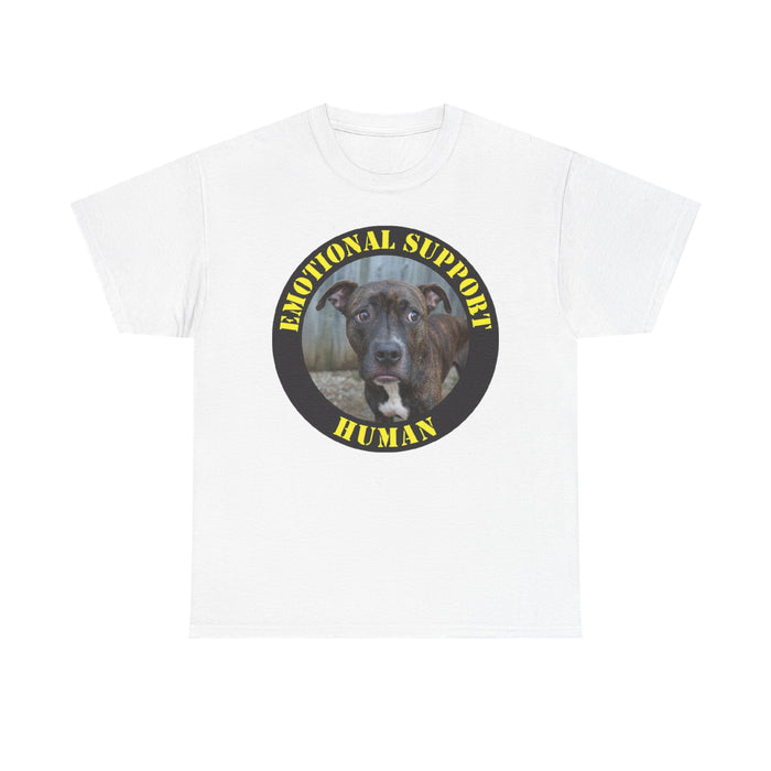 Pit Bull Emotional Support Human T-Shirt — Dog Photo Rescue Pet Lover Tee