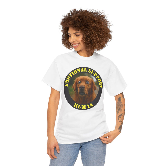 Emotional Support Human T-Shirt — Dog Photo Graphic Tee