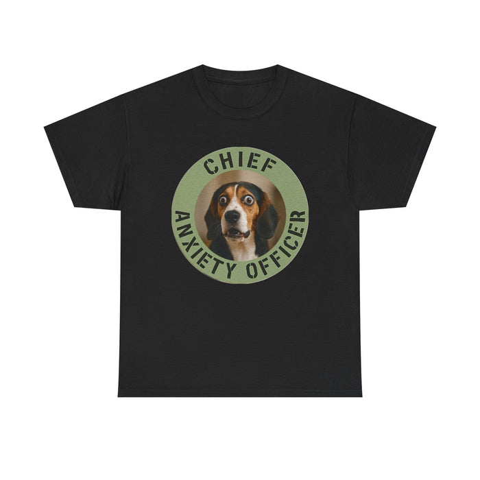 Chief Anxiety Officer T-Shirt — Funny Dog Pet Lover Tee