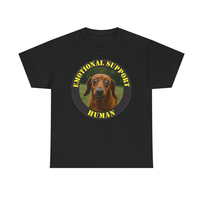 Emotional Support Human T‑Shirt — Dachshund Pet Rescue Tee