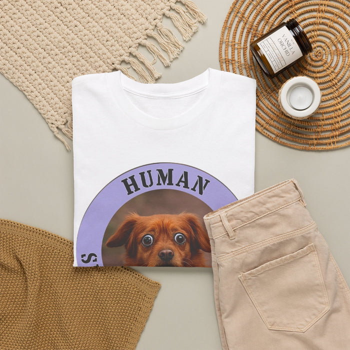 Dog Lover T‑Shirt – 'Human Security Blanket' Cute Puppy Graphic Tee