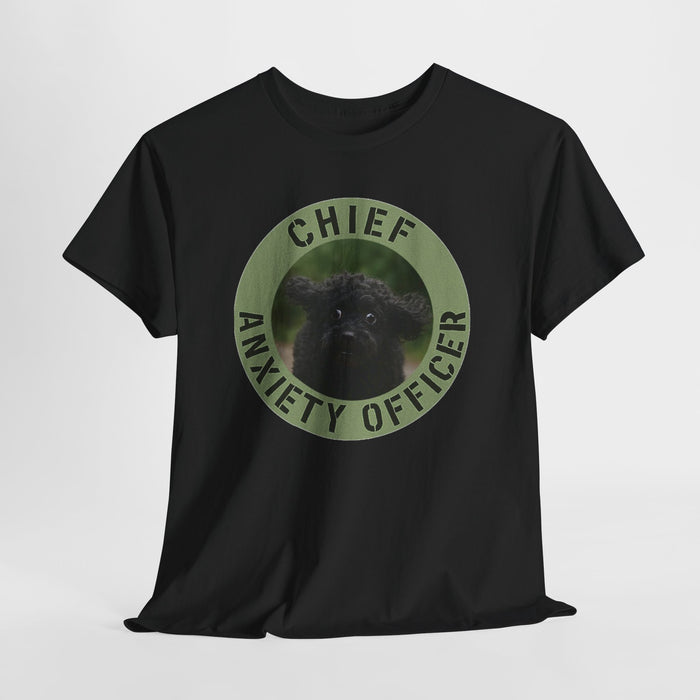 Chief Anxiety Officer T-Shirt – Funny Cute Pug Anxiety Tee