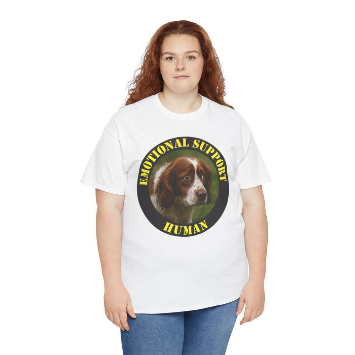 Emotional Support Human T-Shirt — Cute Spaniel Pet Therapy Tee