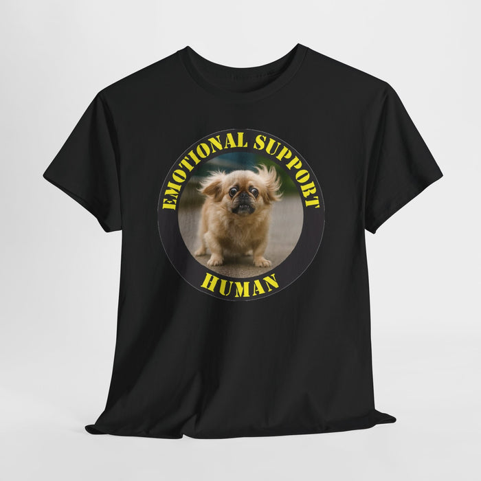 Emotional Support Human T-Shirt — Funny Rescue Dog Tee for Pet Lovers