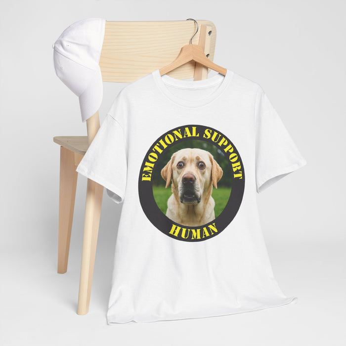 Emotional Support Human T-Shirt — Funny Labrador Pet Lover Tee