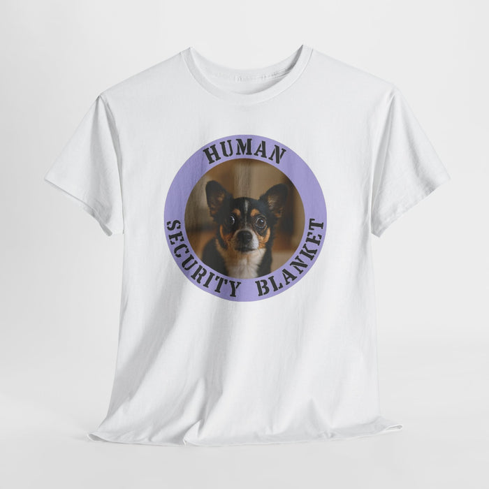 Human Security Blanket T-Shirt — Cute Chihuahua Pet Lover Tee