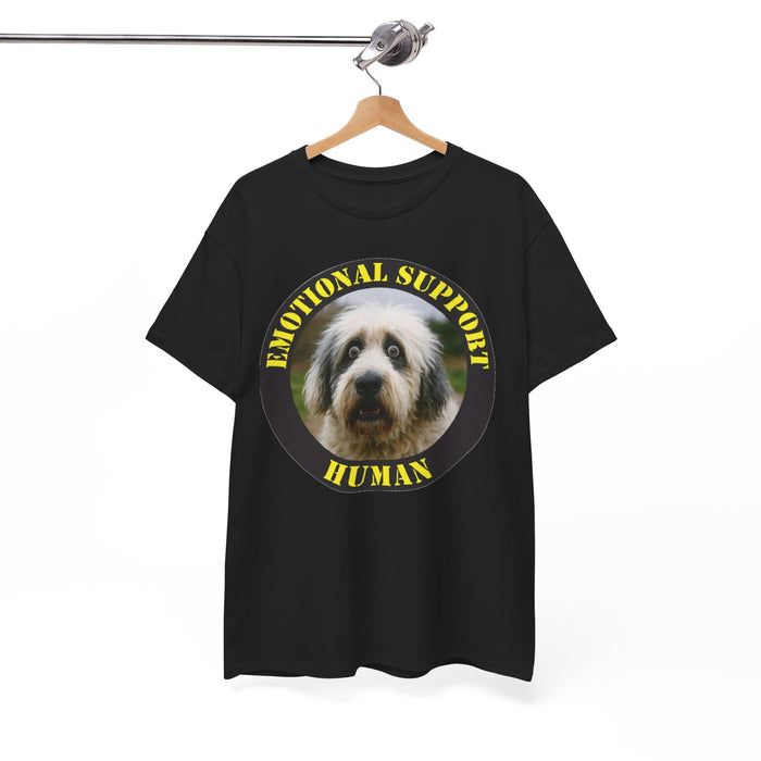 Emotional Support Human T-Shirt — Cute Dog Photo Graphic Tee